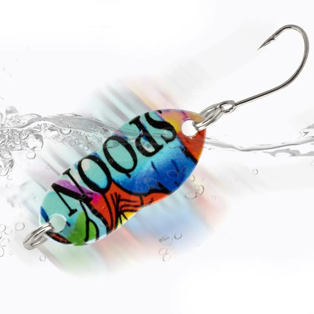 10 pz/scatola Esche Artificiali in Metallo a Forma di Cucchiaio, Wobbler Rigidi per la Pesca, Regalo per Pescatori, per Salmone, Luccio, Persico, Attrezzatura da Pesca