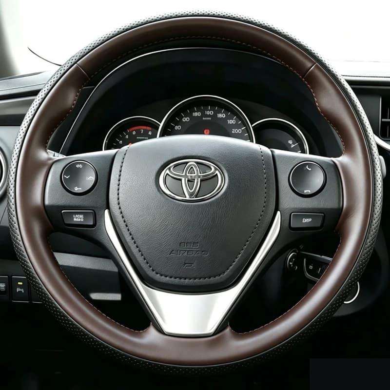Microfiber Leather Hand Stitched Car Steering Wheel Cover for Toyota E'Z RAV4 Auris 2013 2014 Corolla IM 2017 Scion IM 2016