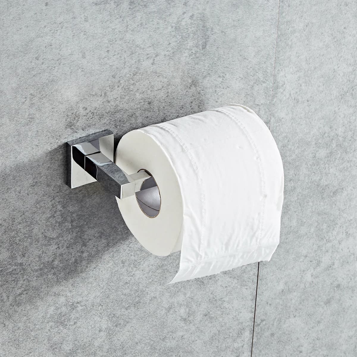 Drilling installation - chrome plated toilet paper holder, bathroom toilet roll paper holder, bathroom accessories