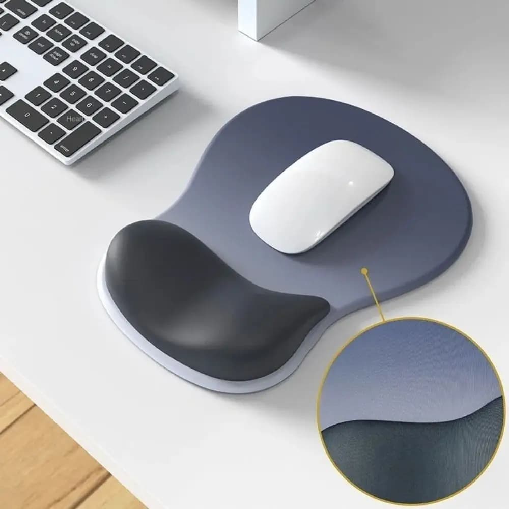 Comodo tappetino ergonomico per mouse, supporto per polso antiscivolo, cuscino per polso per computer, supporto per mano creativo in spugna morbida, poggiapolsi