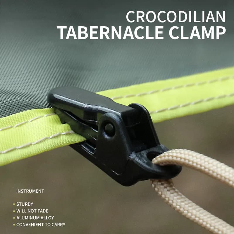30PCS Robust camping tent clip Crocodile clamps Anti-wind hooks fixed for tarpaulins and curtains for outdoor use