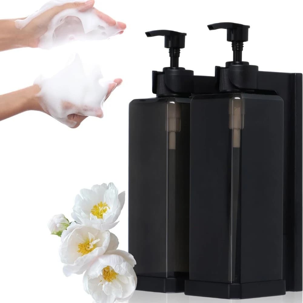 Dispenser di gel doccia a parete ricaricabile Dispenser di sapone liquido per doccia Hotel Bottiglie da 500 ml per dispenser di shampoo per sapone liquido