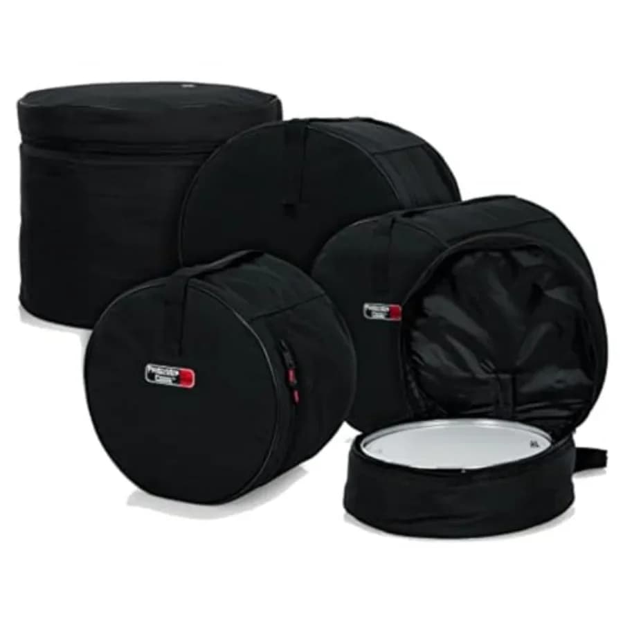 Set di 5 Borse Imbottite per Batteria Serie Cases Protechtor; 22" Kick, 12", 13", 16", 14" GP--100
