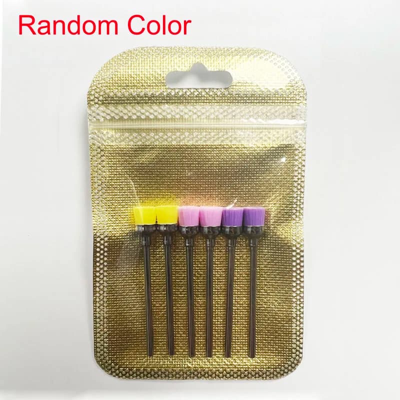 Set di 6 Spazzole Colorate per Pulizia Trapano Unghie - Strumenti Elettrici per Manicure e Pedicure con Rimozione Polvere