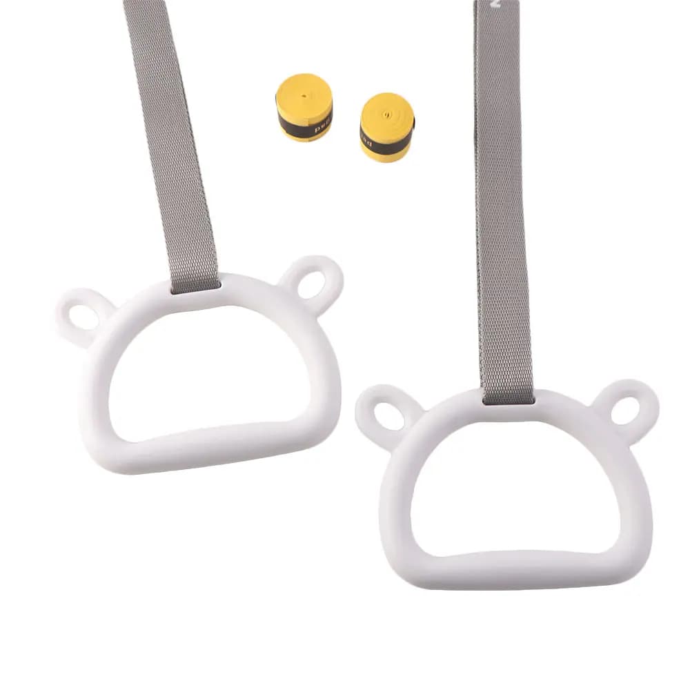 With Straps Gymnastic Rings Durable Non-Slip Pull Up Bar Comfortable Arm Strength Fitness Exercise Ring Gymnastics Practice