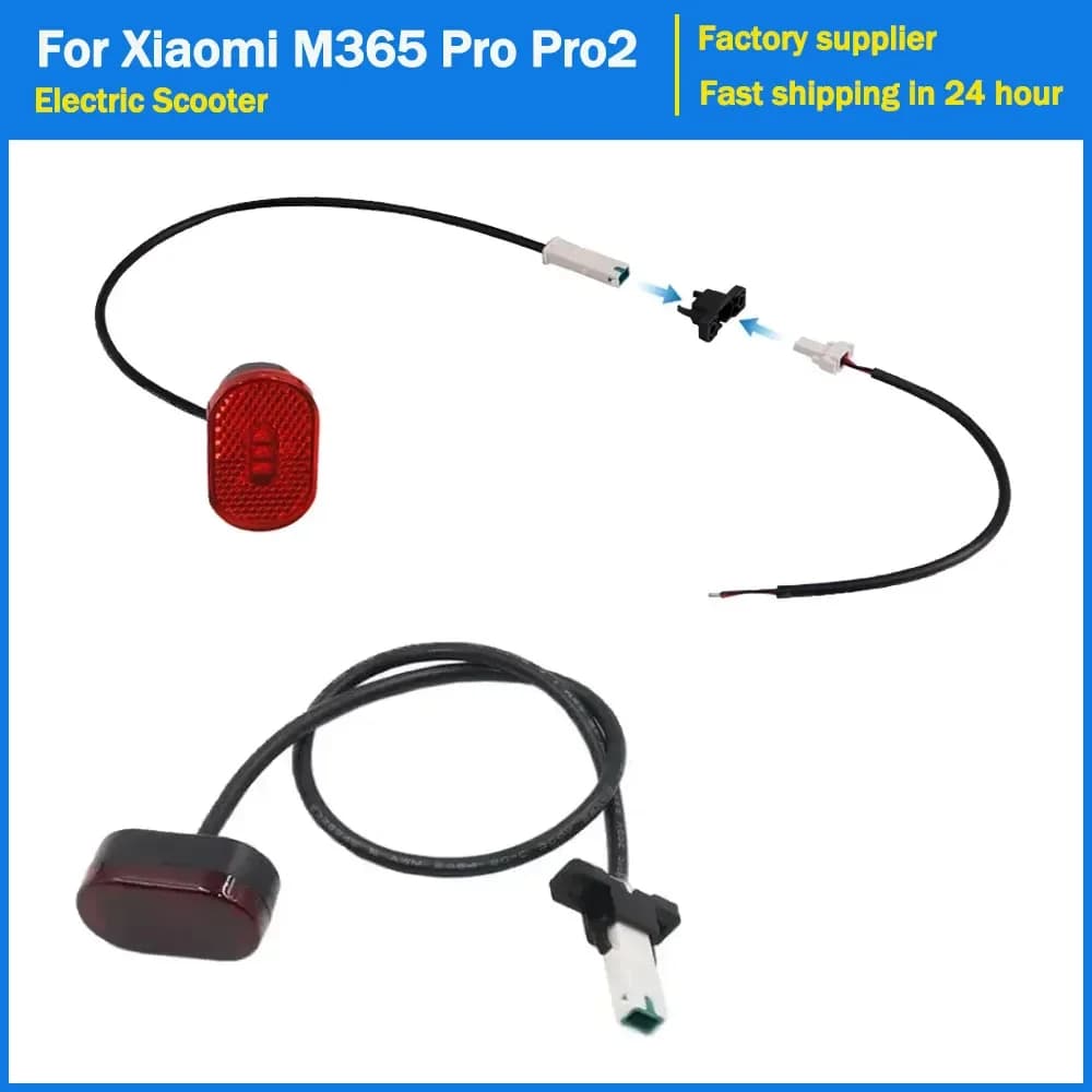 Fanale posteriore per parafango posteriore per Xiaomi M365 Pro Pro2 Scooter elettrico Fanale posteriore resistente pieghevole Parti di riparazione del cavo di coda intelligente