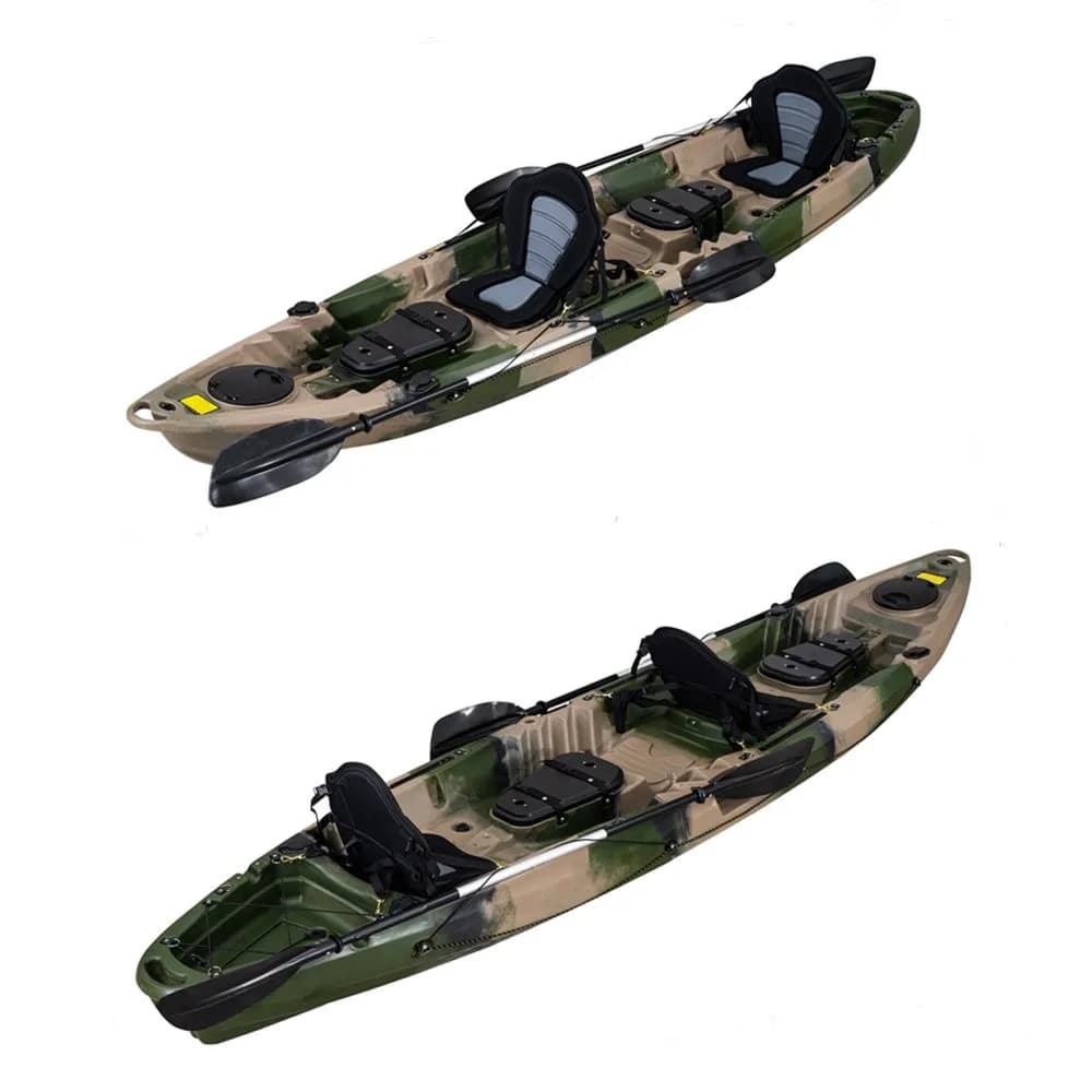 Kayak LSF 2+1 a 3 Posti per Famiglie, Bambini e Adulti, con Sedile Posteriore e Telaio, per Pesca e Noleggio su Laghi, Fiumi, Oceani e Sport Acquatici