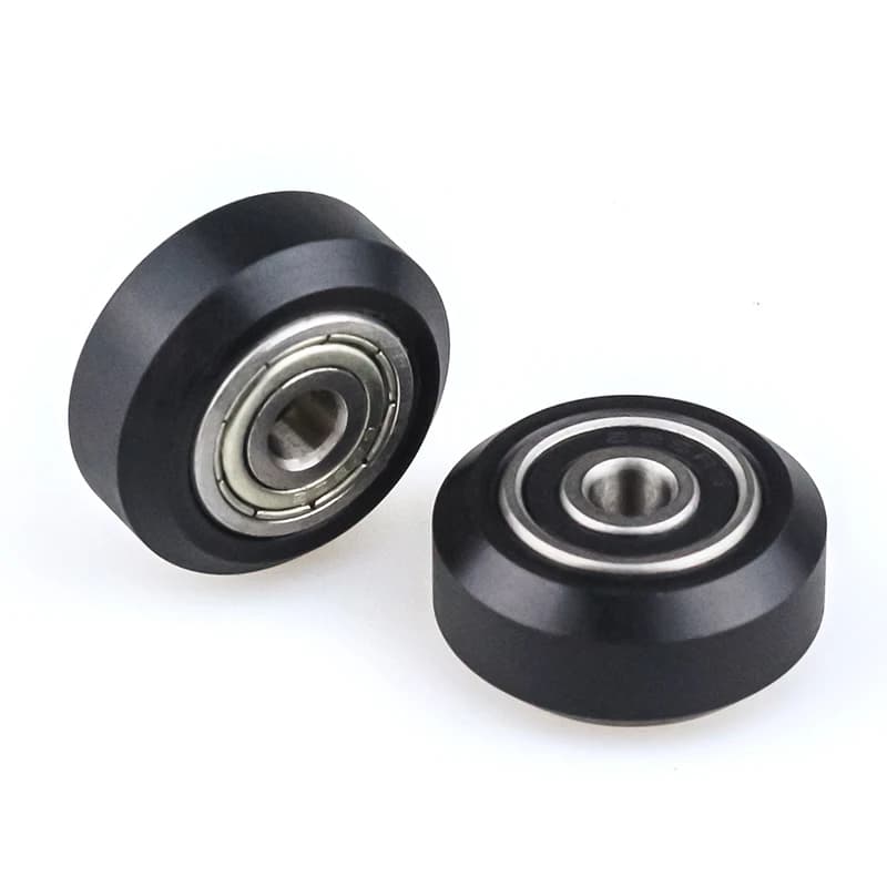 Kit 10 Big Wheels in POM Openbuilds with Bearings, Solid V Wheels for Aluminum Profiles V-Slot, Delrin Pulegge in 3D Printers