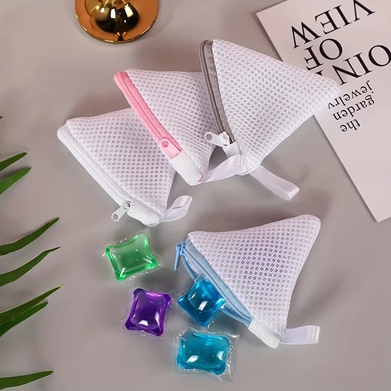 Multifunctional Laundry Soap Bag Reusable Mesh Bag with Zipper Scent Bead Compatible Machine Washable Delicates & Small Items