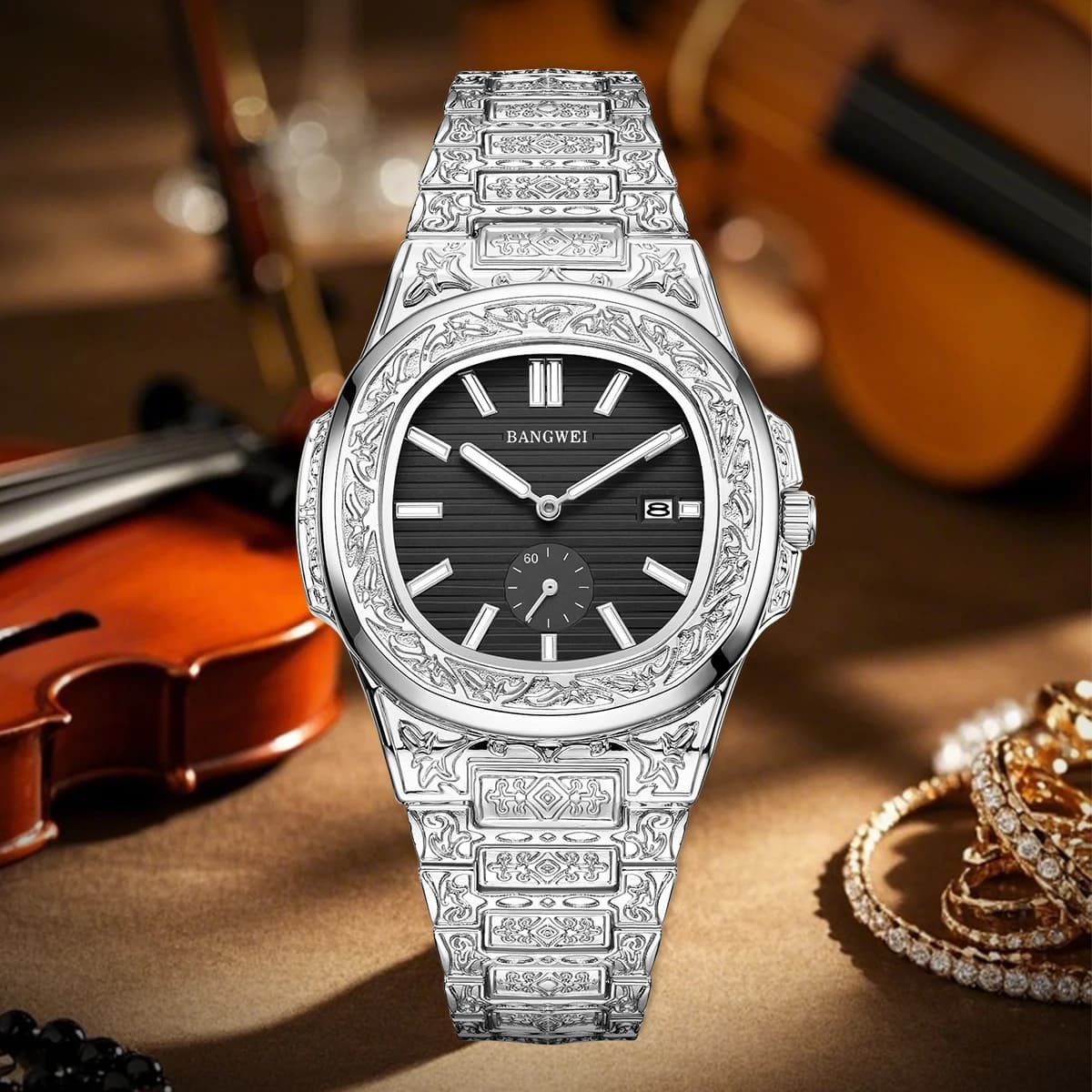 LIGE Luxury Quartz Watches for Men, Elegant Style, High Range Brand, Stainless Steel Strap, Waterproof, Luminous, Men's Gift