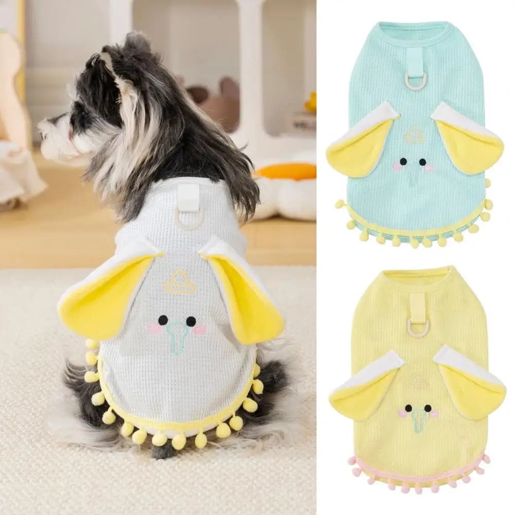 Abbigliamento per Cani Traspirante Estivo, Magliette per Cani Piccoli con Anello per Guinzaglio, Gilet Traspirante per Cuccioli, per Cani e Gatti di Piccola e Media Taglia