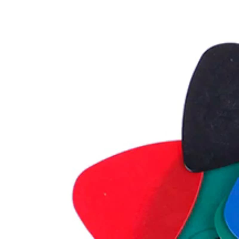 Plettro per chitarra liscia colorata elettrica in celluloide sfusa acustica da 100 pezzi