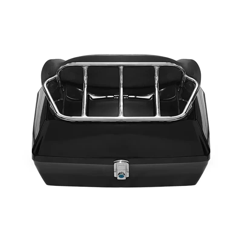 48L electric bike trunk with shelf, soft backrest, motorcycle trunk, 48L can hold double helmets