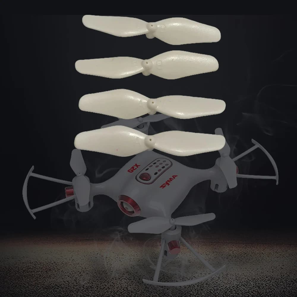 12 Pezzi Originali SYMA X20 Mini Drone RC Quadricottero Ricambi Mini Elica Ventola a Foglia d'Acero Accessori Propulsori