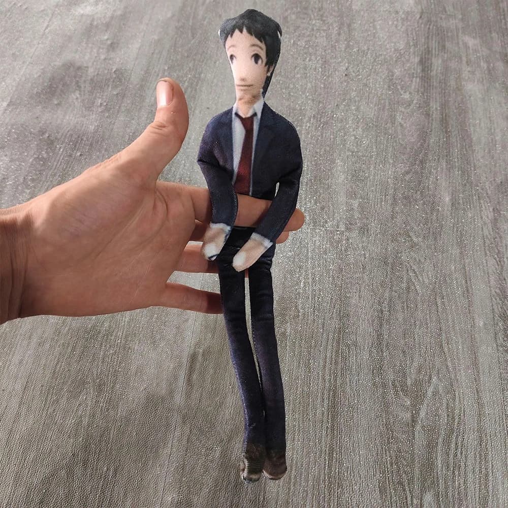 26cm Built-in Body Wire Flexible Cosplay Game Character Adachi Tohru Cartoon Figure Plush Toy Cute Funny Anime Plushie Doll Gift