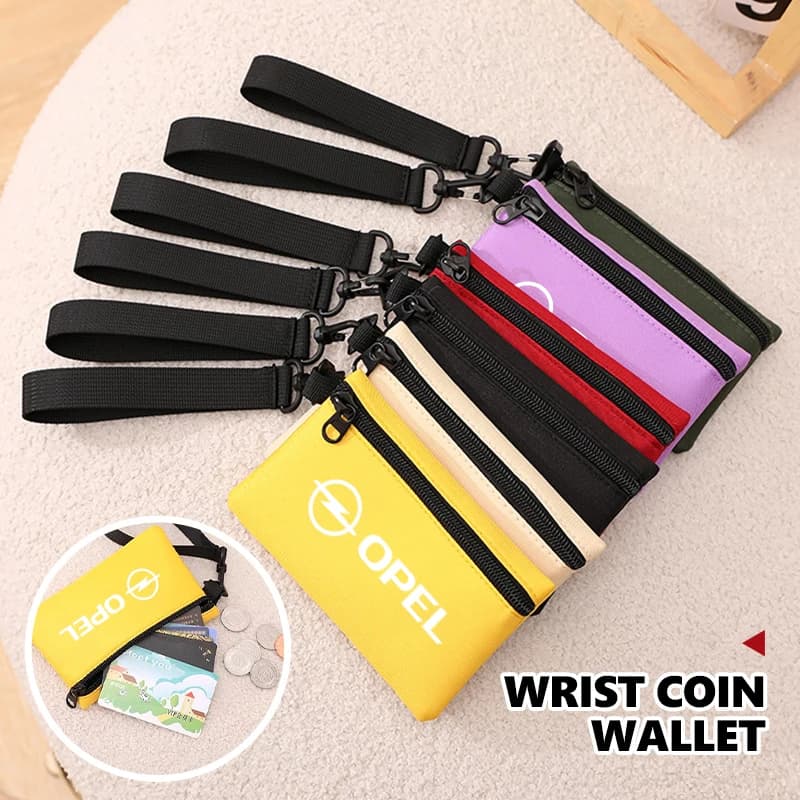 Portable Bag Lightweight Fabric Wallet Sports Keys Coins Pouch Mini Zipper Wallet For Opel Insignia Corsa Zafira Mokka Grandland