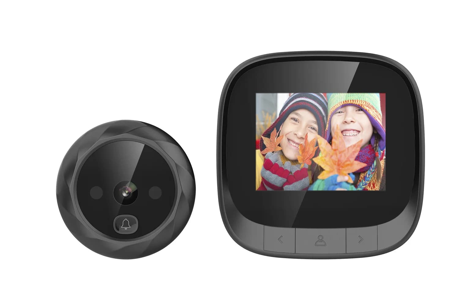 2.4Inch LCD Display Build-in Battery Video Door Phone Long Time Standby Visual Doorbell Peephole Viewer