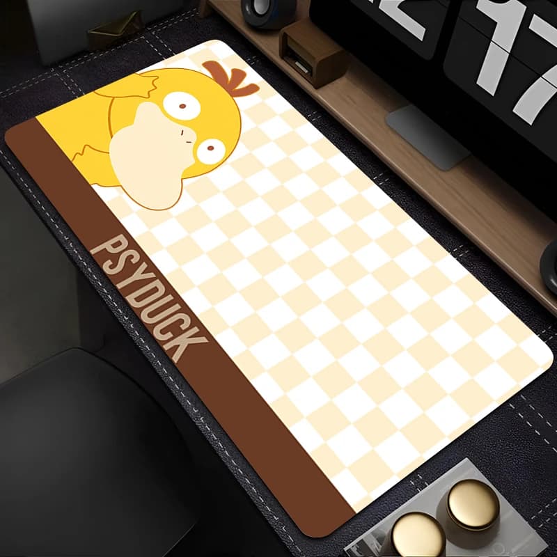 Rubber mouse mat 90x40 cm Pokemon Psyduck Kawaii Game accessories XXL Computer keyboard mat Alfombrilla player desk mat Mousepad