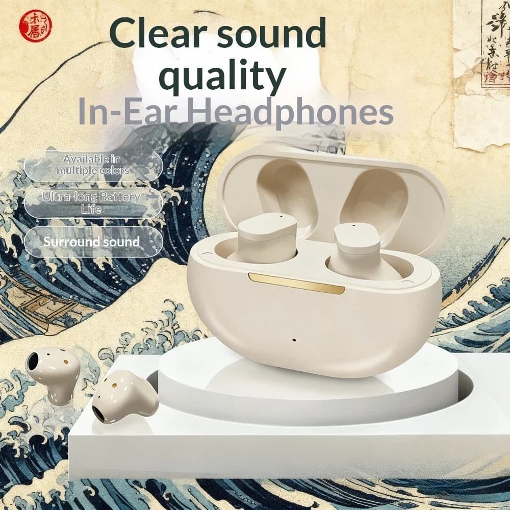 Mini In Ear Wireless Earphones Multi Functional HD Sound Quality Comfortable Fit for Music Phone Calls Daily Life Use