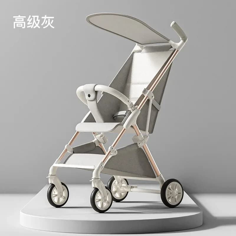2025Artefatto da passeggio per bambini Passeggino tascabile pieghevole portatile Grande pattinaggio per bambini Paracadute in lega di alluminio