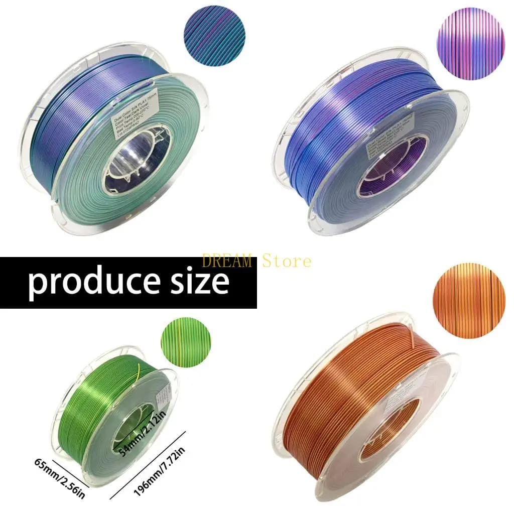 Figurine 3D Printing Material PLA1.75MM Filament 1000G with Silk Look and Best Sale