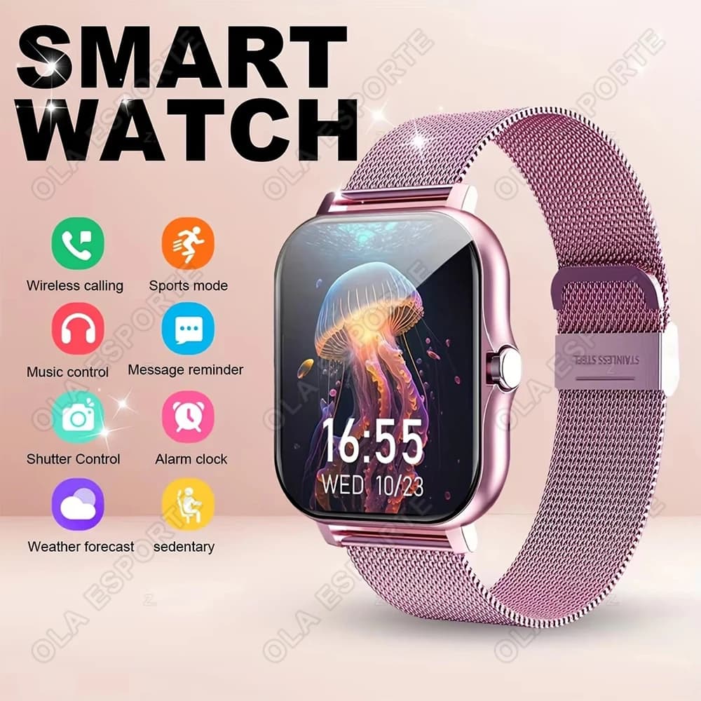 New Smartwatch 2026 for Men and Women, 1,83'' Full Touch Display, BT Calls, Sport Monitoring, Compatible with Android and iOS Phones