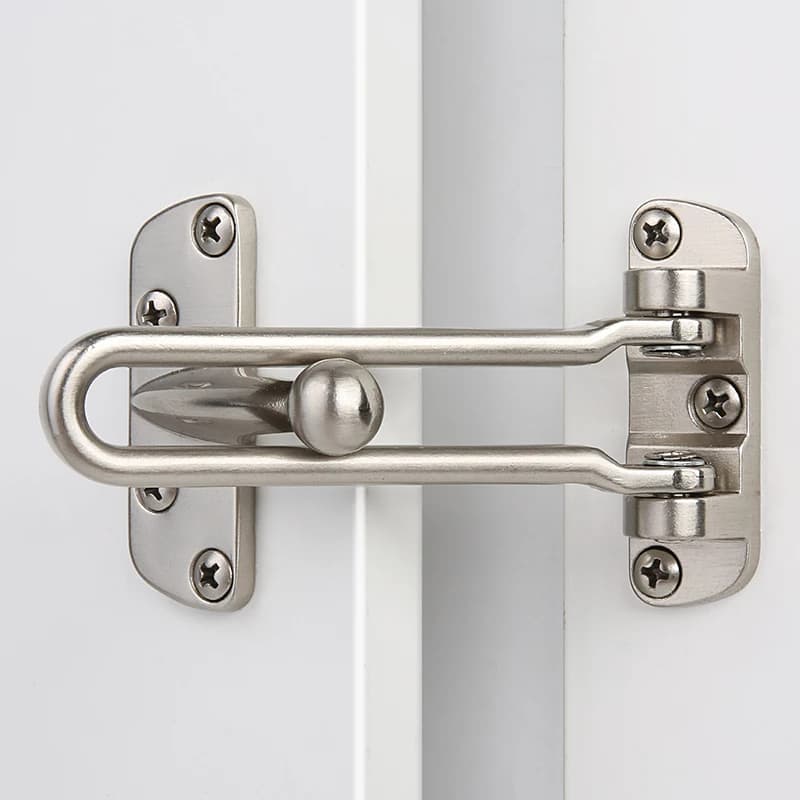 1pc serratura a scatto serratura di sicurezza resistente nero argento oro lega di zinco porta bullone fibbia per hotel appartamento hardware per la casa