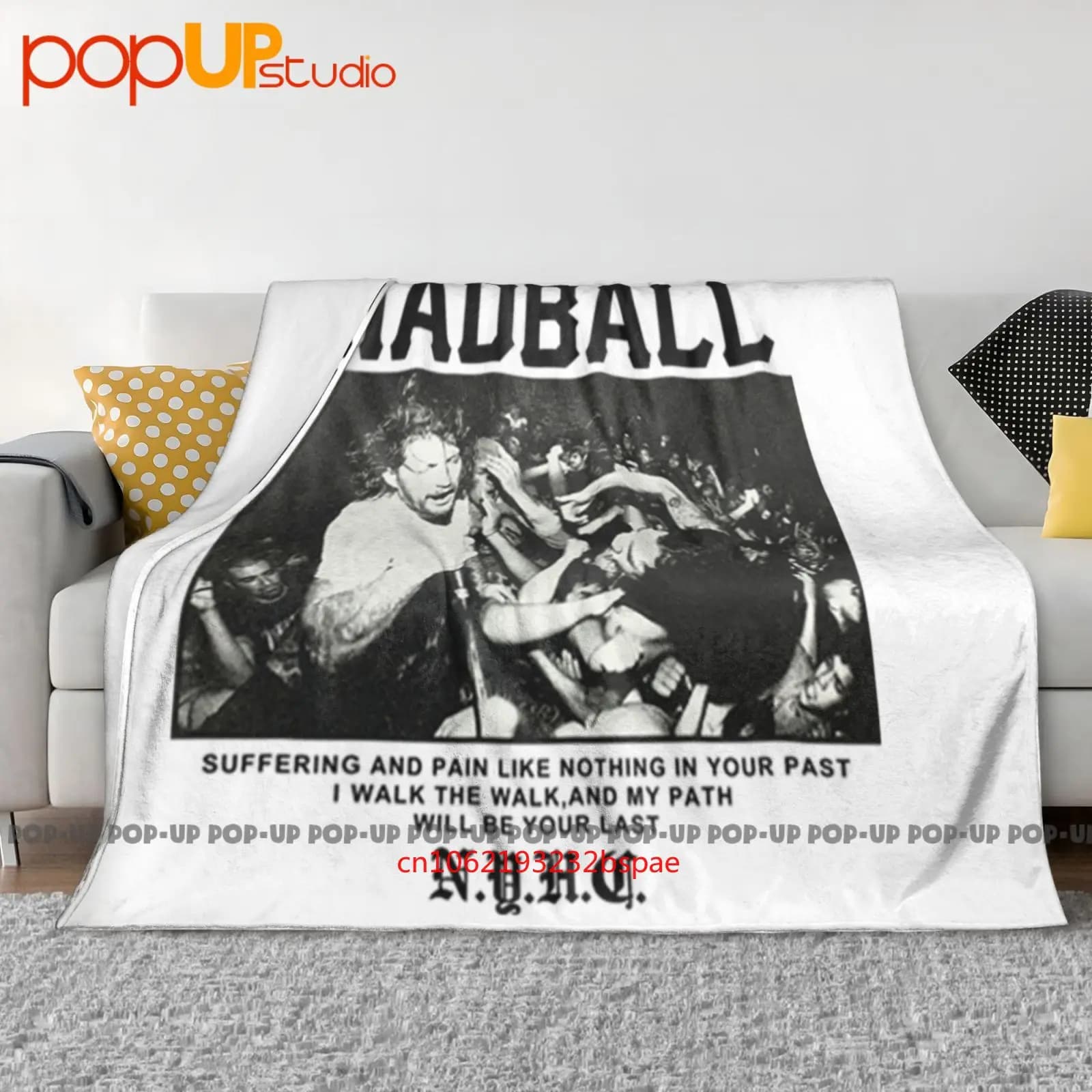 Madball Nyhc Concert Band Tour Agnostic Coperta ultra morbida Trapunta Copridivano invernale Copriletto