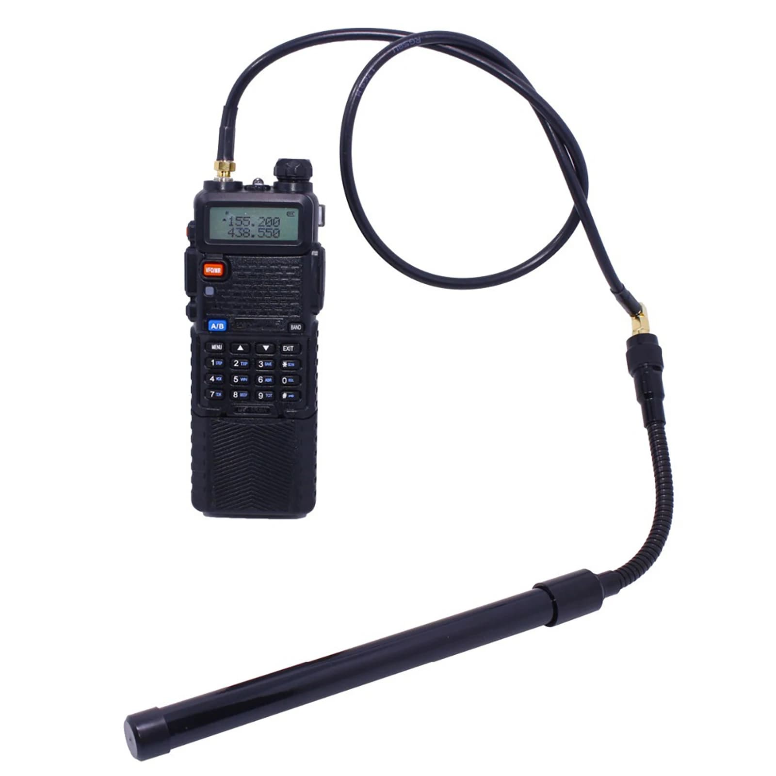 Cavo di prolunga per Antenna da 60cm SMA maschio a femmina cavo coassiale Radio per Baofeng UV-5R UV-82 UV-9R Plus accessori Walkie Talkie