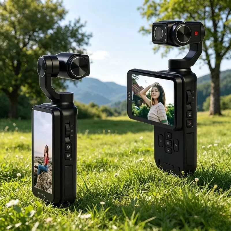 4K Ultra HD Waterproof Action Camera 270° Rotatable Wifi Cam Handheld with Waterproof Case Vlog Bicycle Portable Sport Camcorder