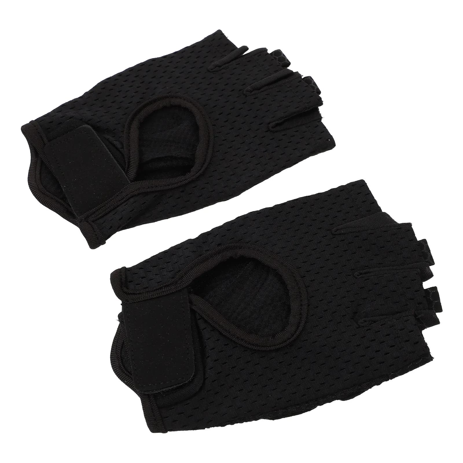 1 paio di guanti da esterno antiscivolo a mezze dita con assorbimento degli urti per ciclismo, equitazione, escursionismo, allenamento con i pesi, sport
