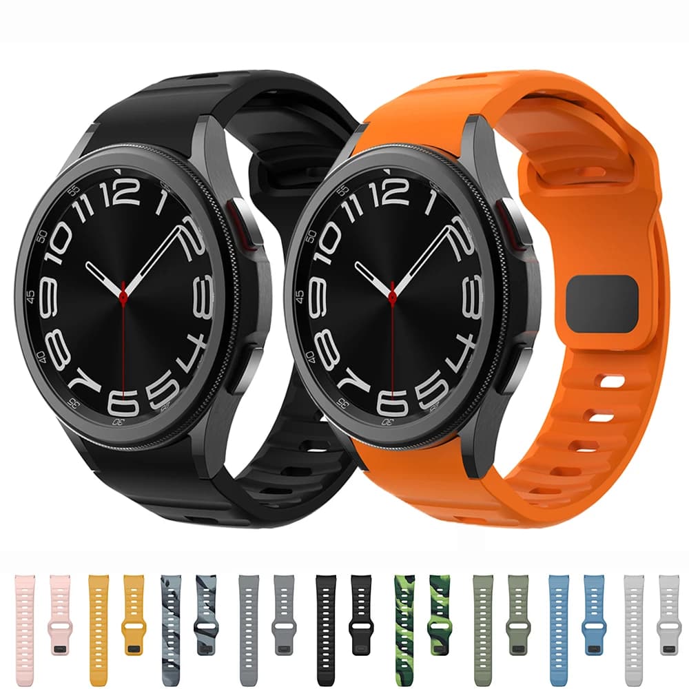 Silicone bracelet for Samsung Galaxy Watch 7/6 44mm 40mm Galaxy Watch 5/5pro 45mm/4/4 classic 46mm/6 Classic 47mm/FE band