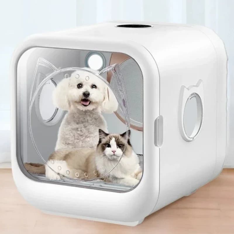 Box Asciugatura Professionale per Animali Domestici, Asciugatore e Soffiatore d'Acqua, Asciugacapelli per Cani e Gatti, Stanza Multifunzionale per l'Asciugatura degli Animali