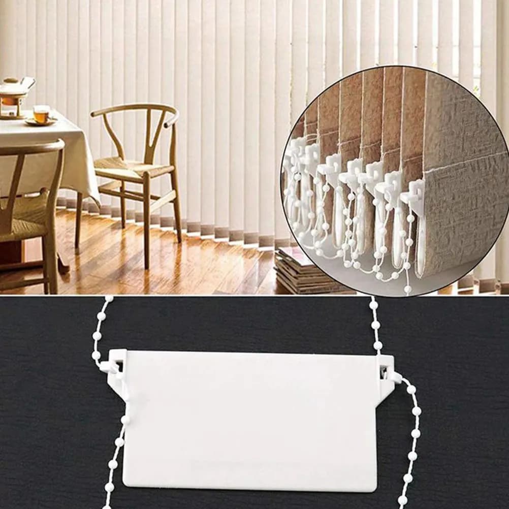 5Pcs Vertical Blind Weights Replacement Heavy Duty Pom Slats Bottom Weight Plates for Damaged Blinds Easy Install No Tools