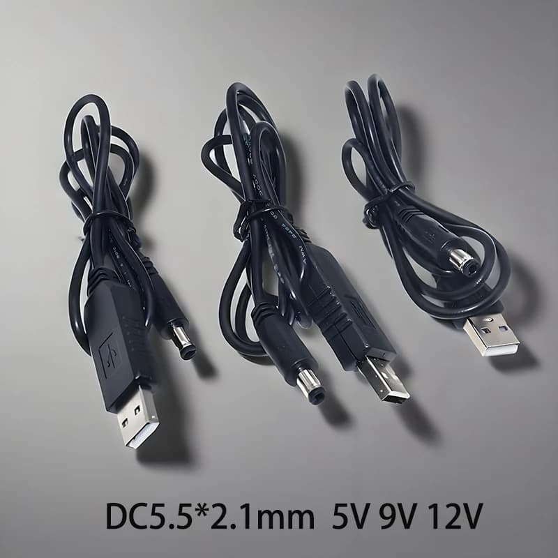 1PCS USB Power Boost Line DC 5.5*2.1mm 5V/ 9V/ 12V Step UP Module USB Converter Adapter Connector Adapter for WIFI Arduino