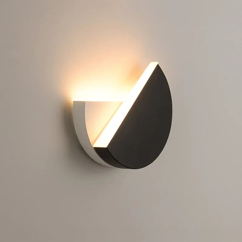 LED Wall Lamps 360 Degree Rotation Adjustable Bedside Light White Black Creative Wall Lamp Modern Bedroom Loft Aisle Lighting