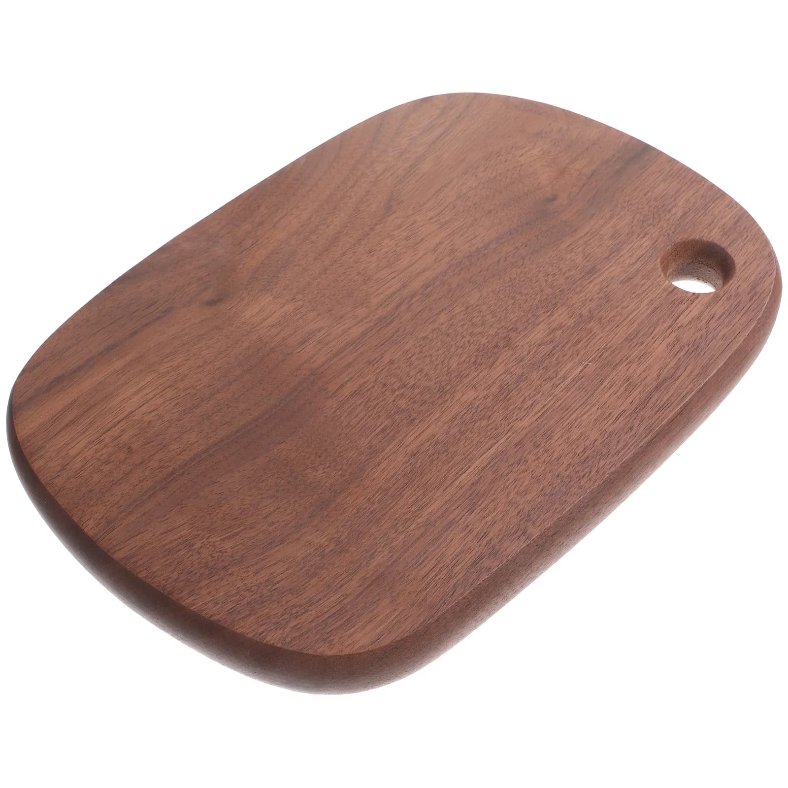Tagliere in Legno di Noce Nero Resistente, Riutilizzabile, Anti-odore, Facile da Pulire, con Design Appendibile per Carne