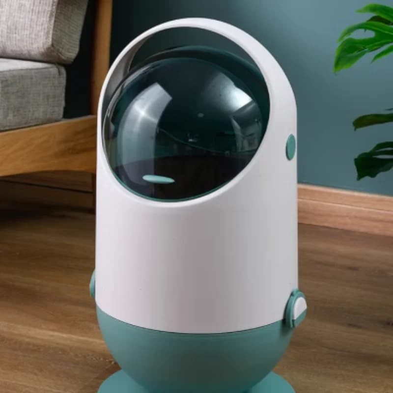 Cestino portaoggetti per WC, leggero, creativo, per bagno, cucina, contenitore per rifiuti coperto, soggiorno, asciugamani di carta igienica
