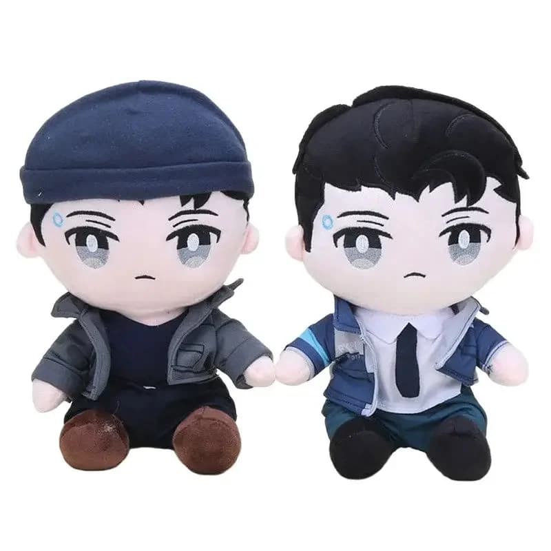 Detroit: diventa umano DBH Connor RK800 peluche imbottito cuscino bambola cuscino Plushie vestire vestiti cappello gioco regalo carino