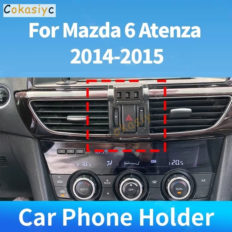For Mazda 6 Atenza 2014-2015 Car Phone Holder Special Fixed Bracket Wireless Charger Gravity For Car Auto Interior Accessories