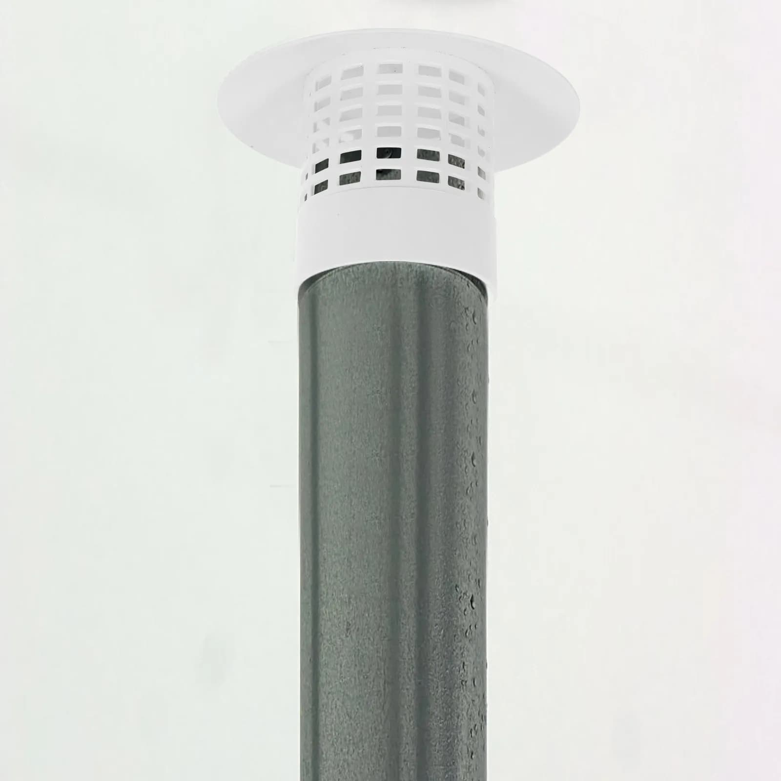 Cappuccio Antipioggia in PVC per Camino, per Stufa a Legna da Campeggio Esterno, Copertura per Canna Fumaria in Plastica da 75 mm, Cappuccio per Camino per Tetto