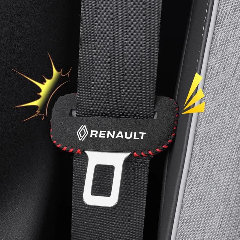 1/2 Pieces Covers Buckle Safety Belt for Car, Protection for Renault Fluence Laguna Scenic Latitude Talisman Kadjar Captur, Keyring