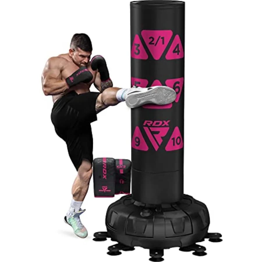 Boxing Bag XXL 330LBS with Gloves and Cover, 72-inch Heavy Duty Boxing Bag with suction cup - 17 suction cups, 8 extensions