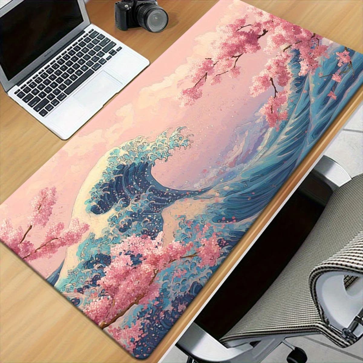 Tappetino da gioco esteso, mousepad con superficie in tessuto, base in gomma antiscivolo, per PC, laptop, tastiera, scrivania da ufficio