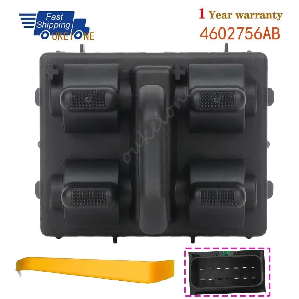4602756AB For Jeep Wrangler JK 2007 2008 2009 2010 Power Window Switch Lifter Control Regulator Button Car Accessories