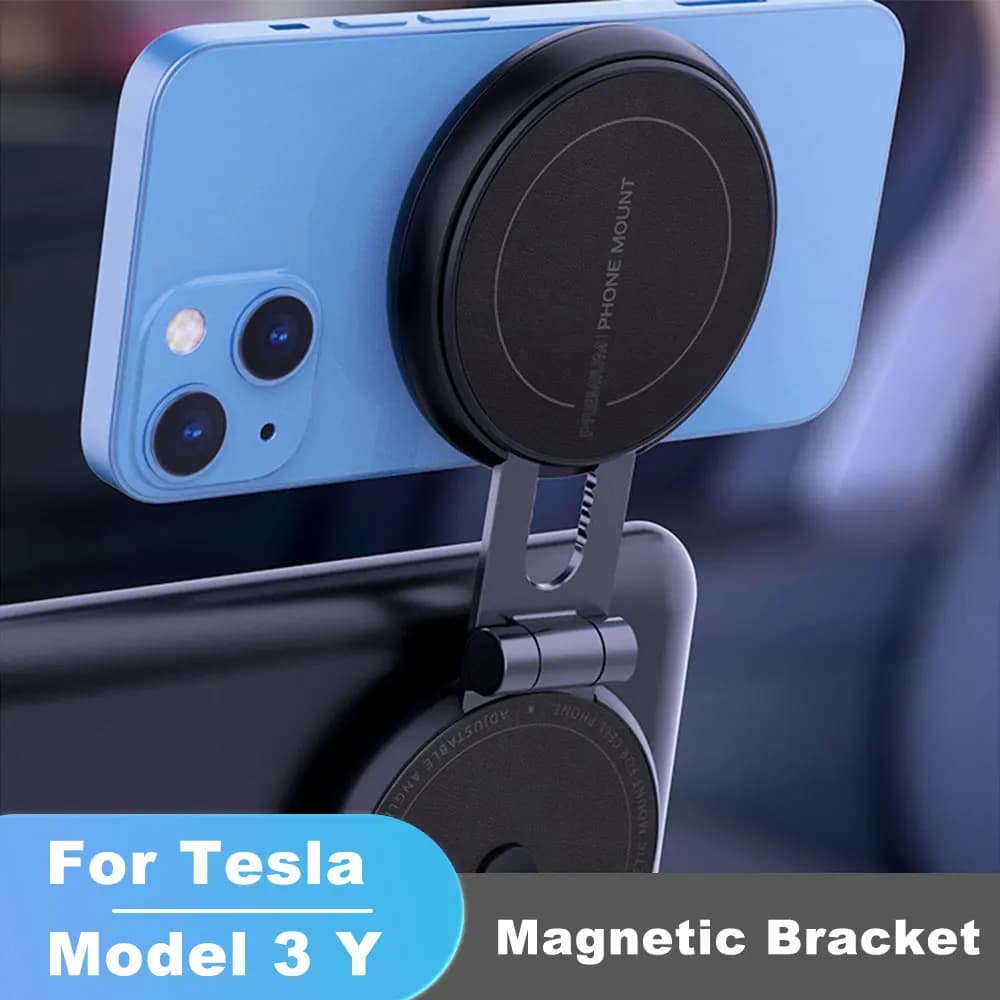Magnetic Phone Holder for Hidden Car for Tesla Model 3 Y Magnetic Support for Mobile Support Mobile Phone Holder Magsafe