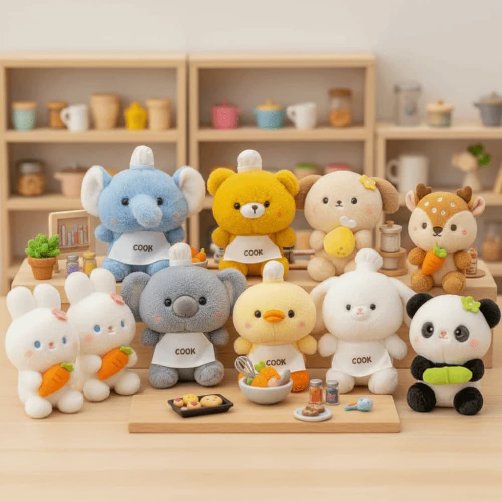 Peluche Kawaii, Bambola Compagna, Elefante Orso, Cuscino Animale Imbottito, Giocattolo Morbidissimo, Regalo per Dormire