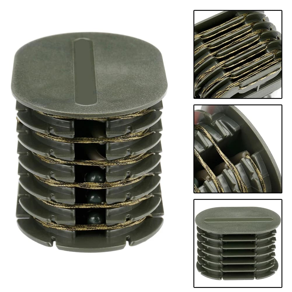 Scatola porta lenze da pesca per esterni 7.7*5.1*4.9cm, organizer efficiente per attrezzatura da pesca, porta ami e fili pre-legate per pescatori