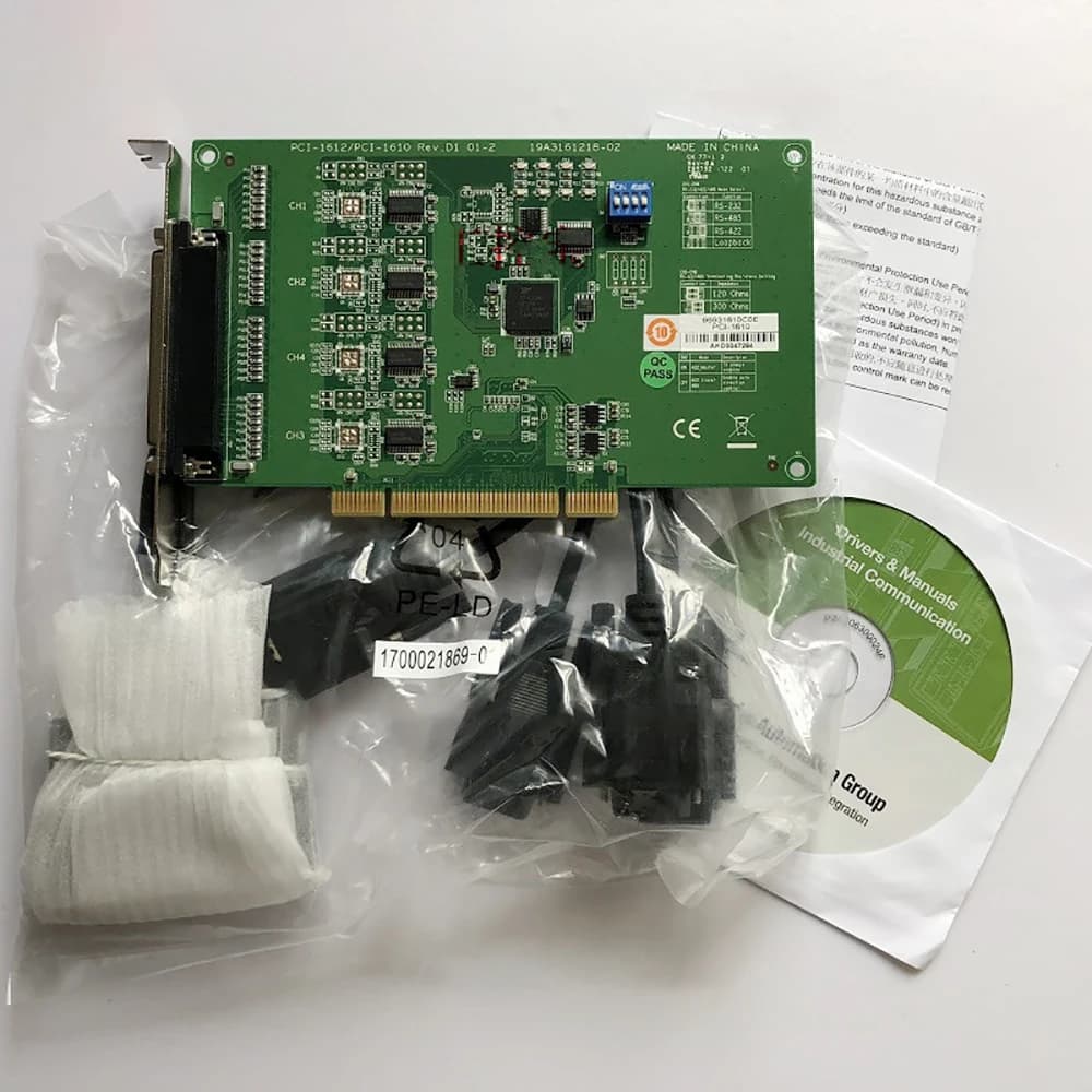 Scheda di Comunicazione a 4 Porte RS232 con Cavo DB9, Scheda di Acquisizione PCI-1610B