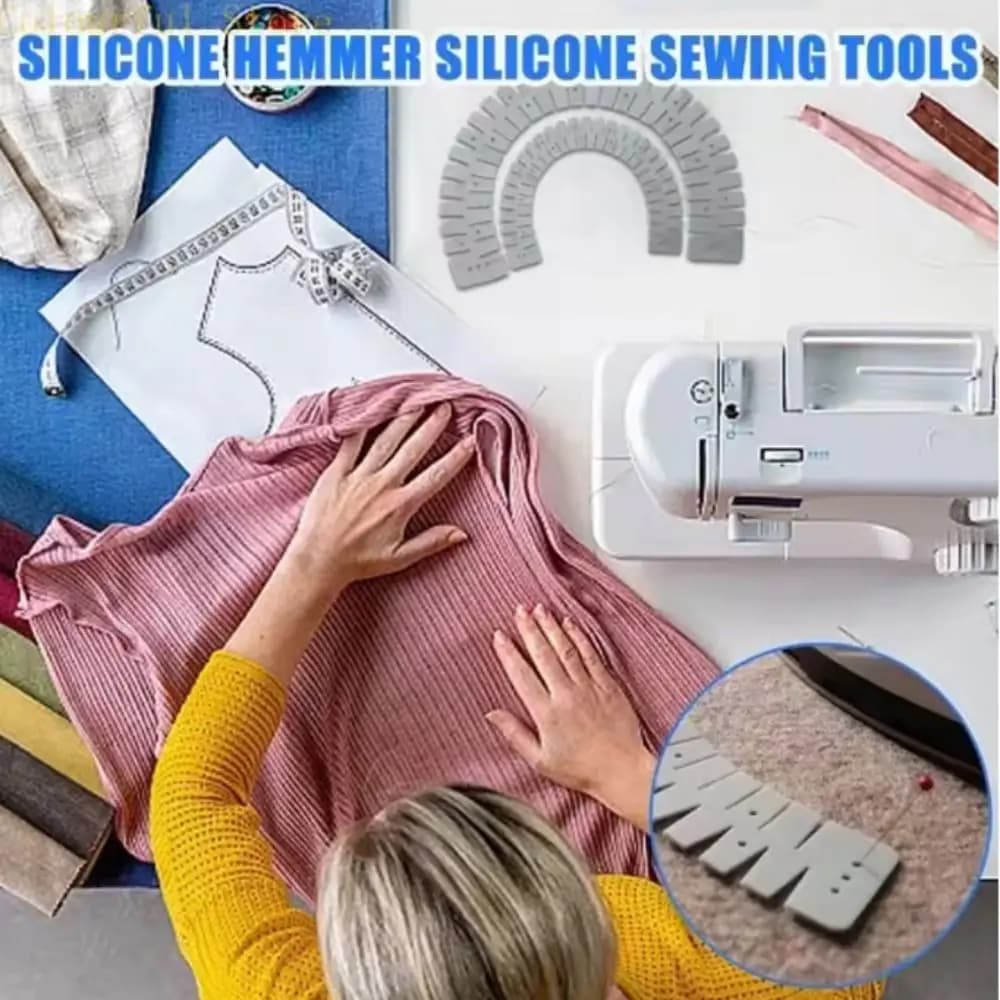 Strumento Pratico e Flessibile per Cucire, Pieghevole, Portatile, Regolabile, per Orlatura Fai-da-te, Risparmio di Tempo, Resistente al Calore, Artefatto per Orlatura Tessuti